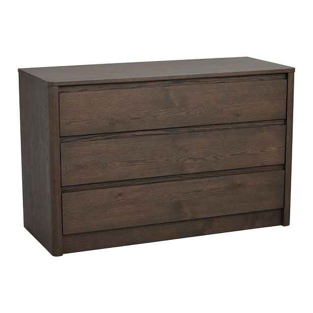 Komoda v dekoru dubu v tmavě přírodní barvě 110x70x45 cm Melstone – Rowico