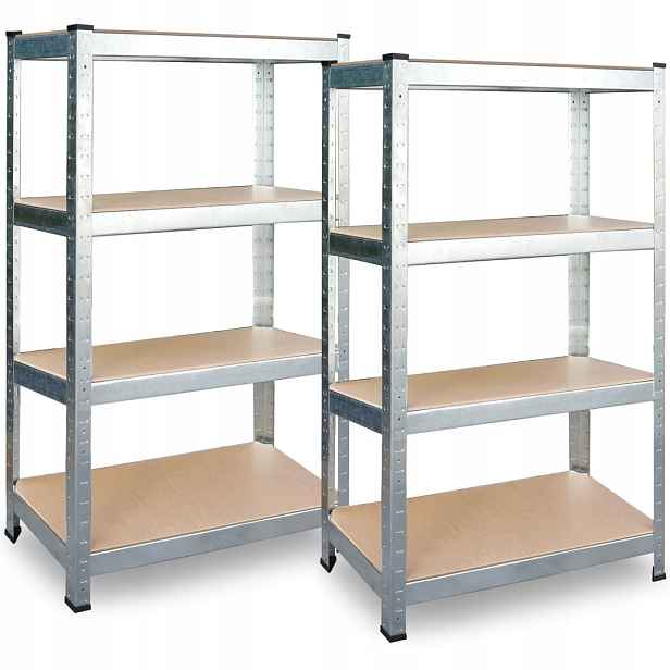 Kovový skladový regál sada 2 ks 174 x 80 x 40 cm Plonos PL-701