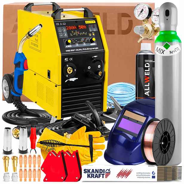 Svařovací Stroj Magnum Mig 281 Dual Puls Synergie 400V 280A Tig Lift Lutosvařování