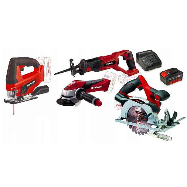 Einhell Sada Elektrického Nářadí 18V 4AH Pila Pxc Bruska Ostatní Akumulátor