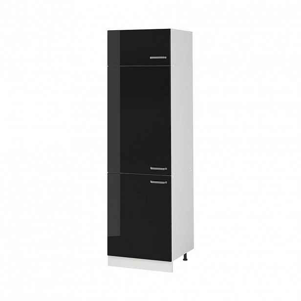 Vicco VYSOKÁ SKŘÍŇ R-Line, Černý vysoký lesk/Bílá, 60 cm