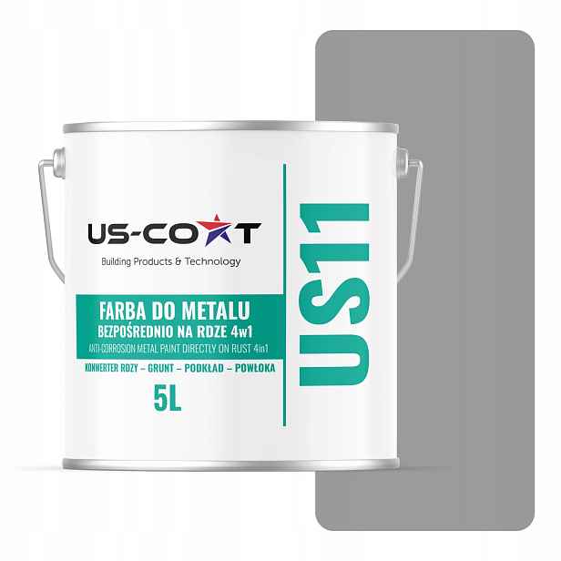 Barva Na Kov Proti Rezi A Pozinkovanému Pozink 4v1 Signální Šedá RAL7004 Lesklá 5L