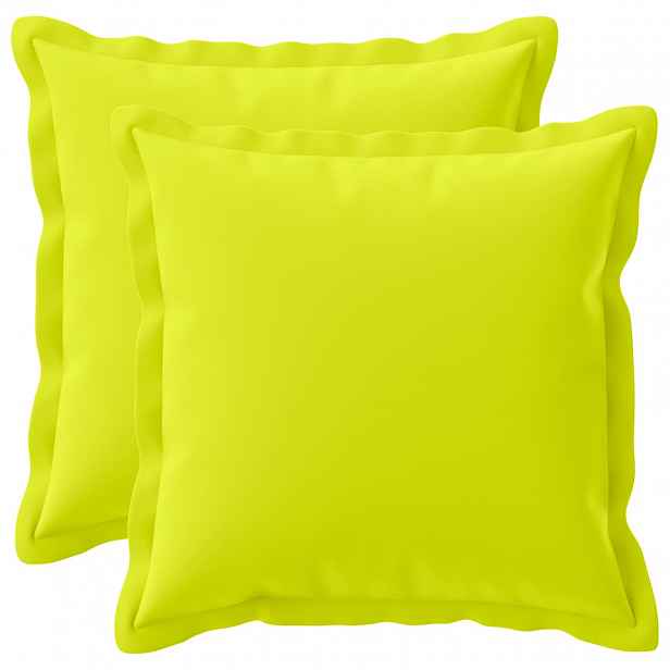 vidaXL Povlak na polštář 2 ks HOUTEN Jasně zelená 30 x 30 cm Polyester