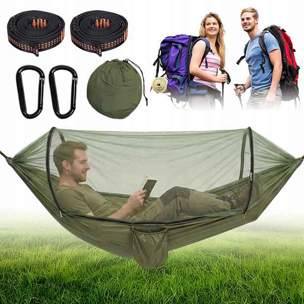 Cestovní Houpací Síť Pro Přežití Ultralehká Pro Kempování Bushcraft Velká