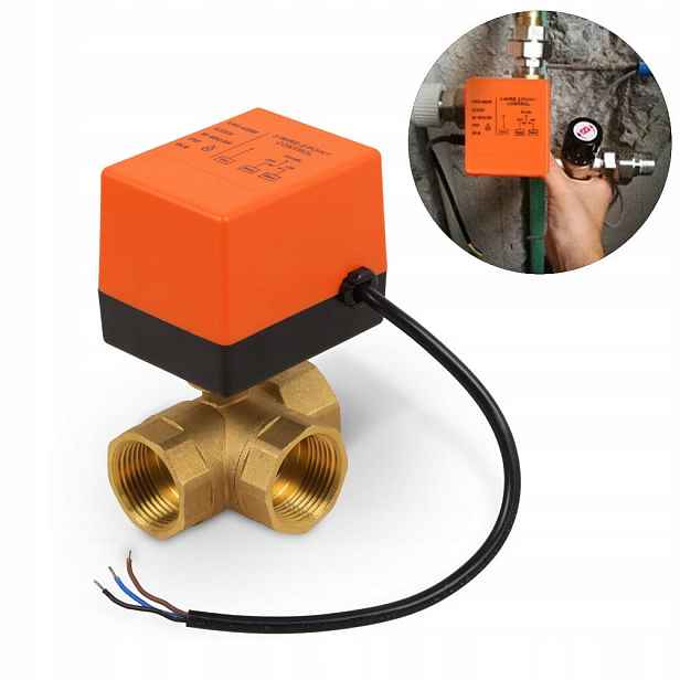 Třícestný elektroventil s přepínacím pohonem 1 palec DN25