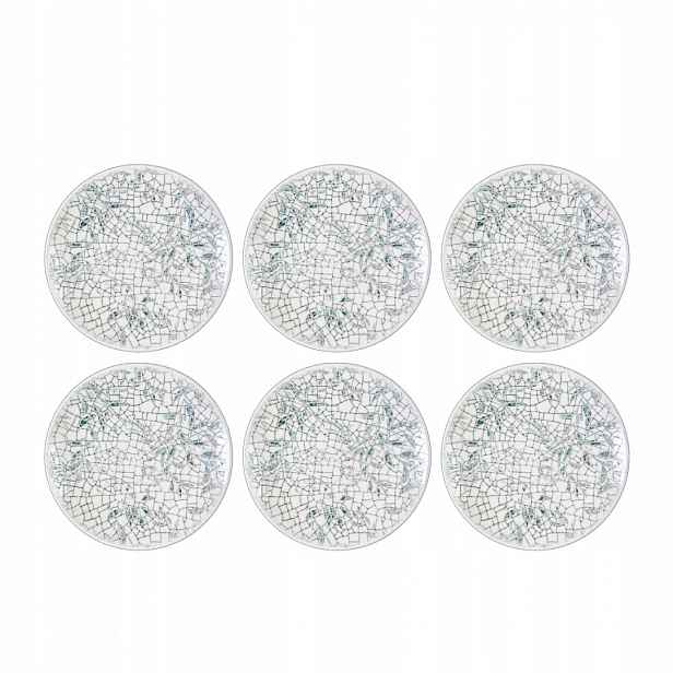 Dezertní porcelánový talíř kulatý, plochý, mořský odstín Wilmax 21 cm