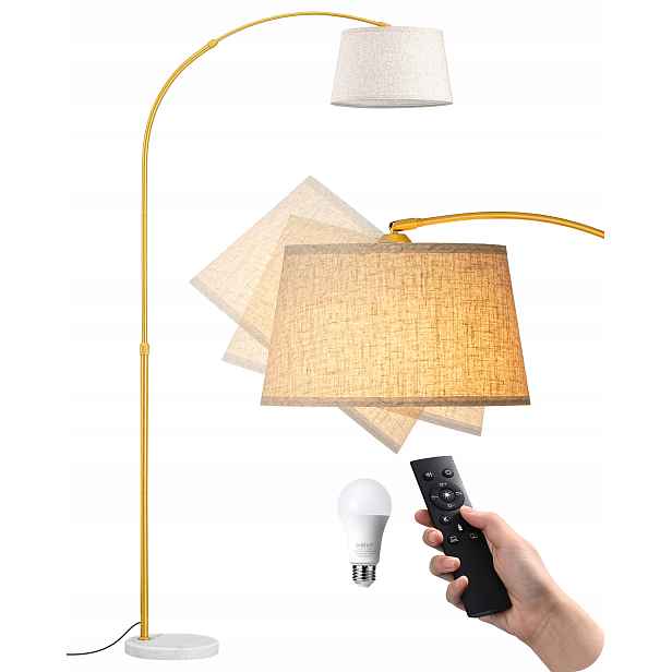 Stojací lampa Edishine, 143–176 cm, patice E27 (včetně 9W Led žárovky)