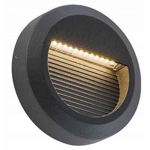 Venkovní podomítkové svítidlo Sidewalk Černá 3W Led 3000K IP54 11cm