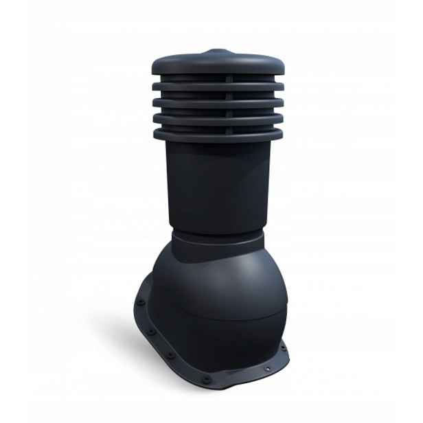 Větrací komín pro plechovou střešní krytinu ⌀150 mm Ventos X B26 Antracit