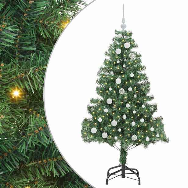 vidaXL Vánoční stromeček Zelená 150 cm PVC