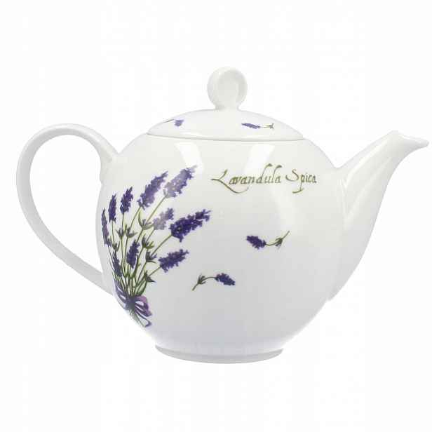 Lubiana Venus Konvice na čaj z porcelánu s víkem 1,3L Levandule