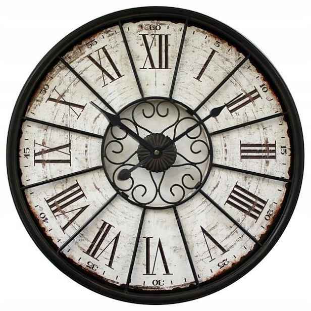 Nástěnné hodiny Kuty 60 cm Retro vintage Tiché 1 x Aa
