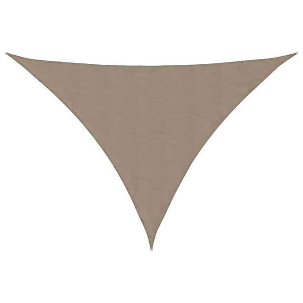 vidaXL Stínící plachta oxfordská látka trojúhelník 2,5x2,5x3,5 m taupe