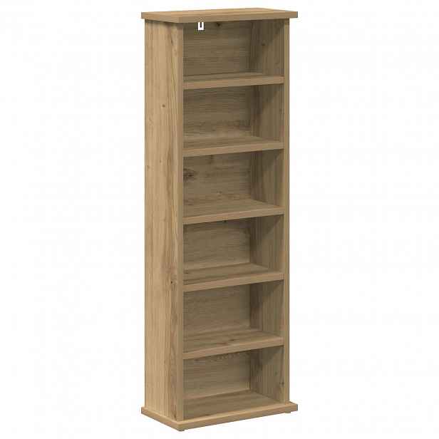 vidaXL CD skříň Dub artisan 60 x 17 x 92 cm Kompozitní dřevo
