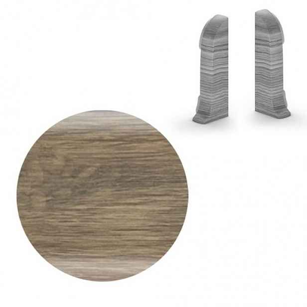 Koncovka k soklu Naturel dub Wellington , PVC délka 0,5 cm, výška hrany 56 mm, NATNGTK97