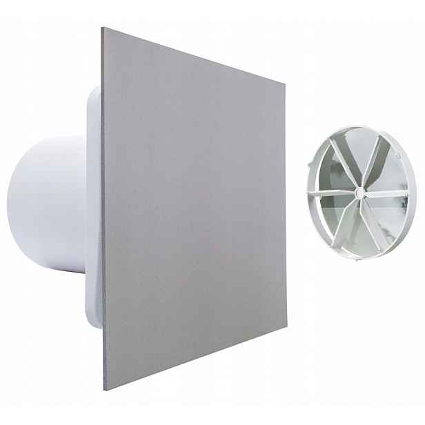 Koupelnový Ventilátor Vents FI125 mm Snímač vlhkosti a časovač Platina ventil