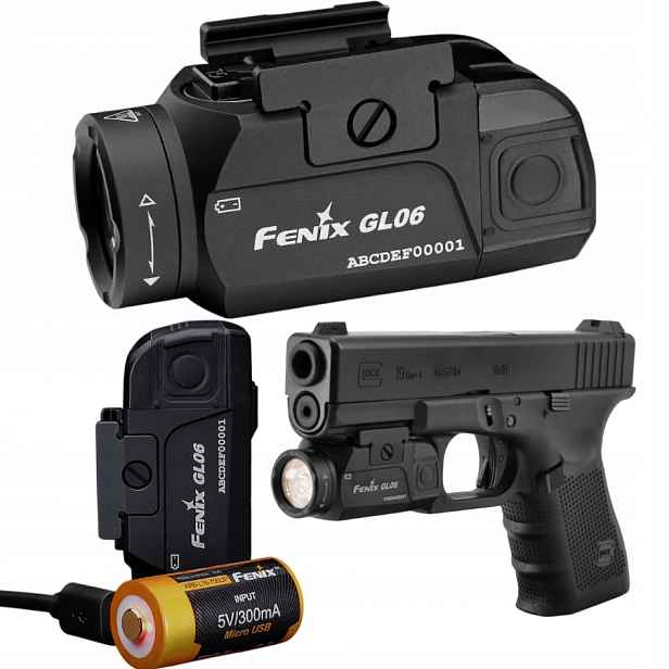 Led svítilna na zbraň Fenix GL06 600 lm, dosvit 140 m