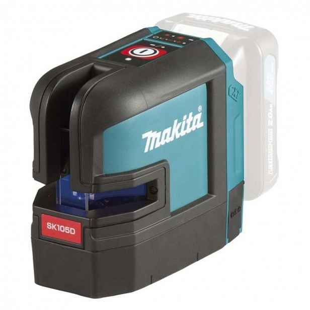 Makita - 12V AKU červený křížový laser, bez baterie a nabíječky SK105DZ