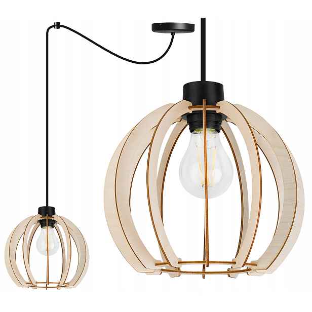 Závěsné Stropní Svítidlo Lustr Do Kuchyně Dřevěná Moderní Boho