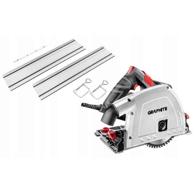 Graphite Ponorná Pila 1200W Kotouč 165 MM 58G495 Lišty 2X70 CM Kpl