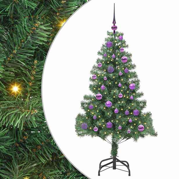 vidaXL Vánoční stromeček Zelená 150 cm PVC