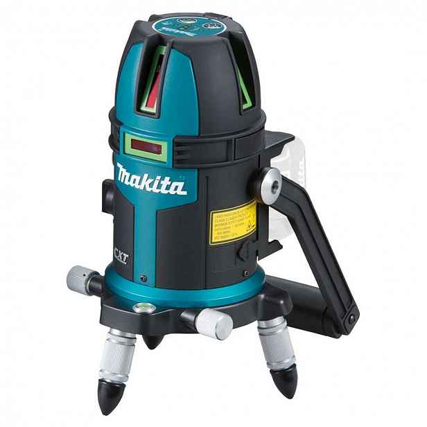 Makita - 12V AKU zelený křížový laser, bez baterie a nabíječky SK312GDZ