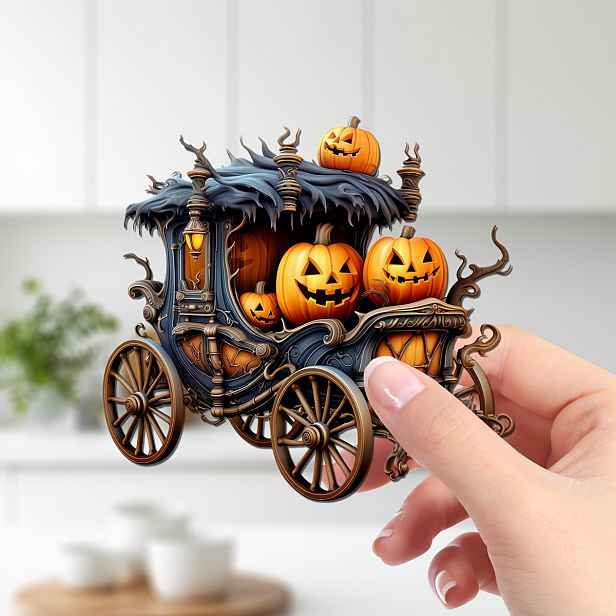 TEMU Halloweenský magnet na ledničku s dýně, vhodný pro dekoraci lednic, poštovních schrádek, rámských zárubní a nábytku. Ideální pro sváteční párty