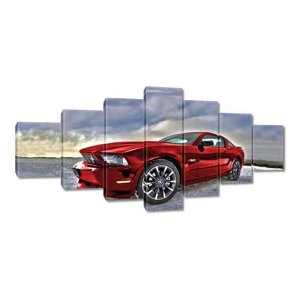 Obraz 210x100 Červený Ford Mustang