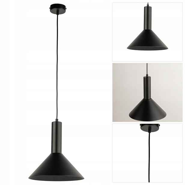 Černá závěsná lampa Vitrum, moderní, nastavitelná nad psací stůl Sigma Lighting