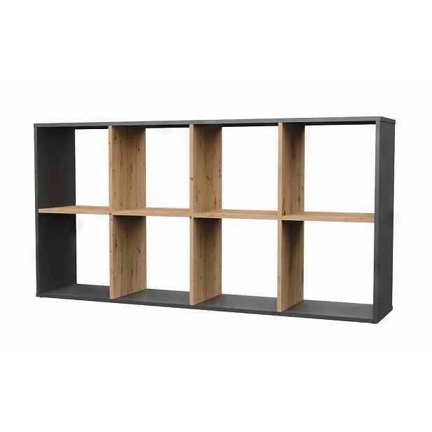 Falco Regál Manja 2x4 - antracit/dub artisan