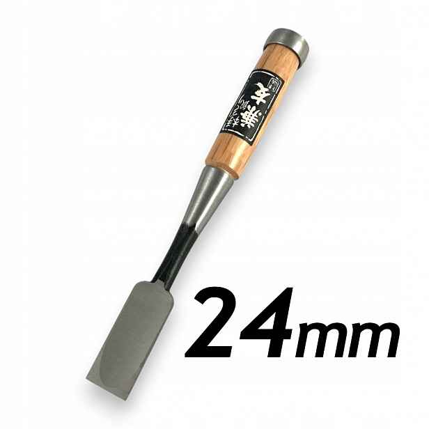 Japonské dláto 24 mm Shirogami Oire Kanetomo