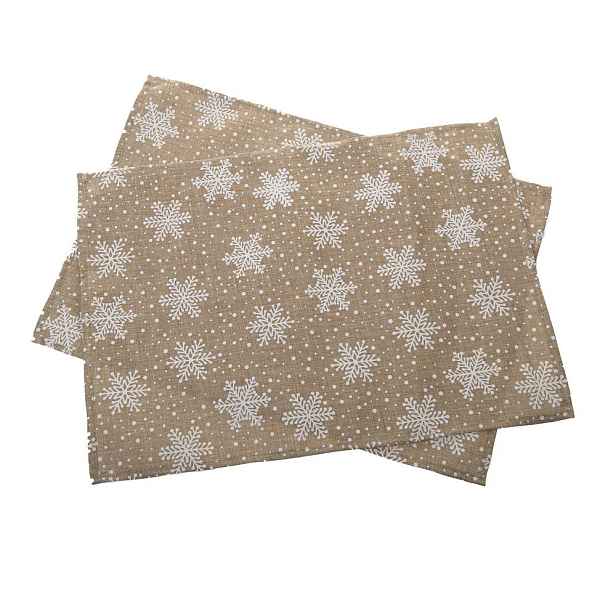 Látková prostírání v sadě 2 ks s vánočním motivem 32x45 cm – Dakls