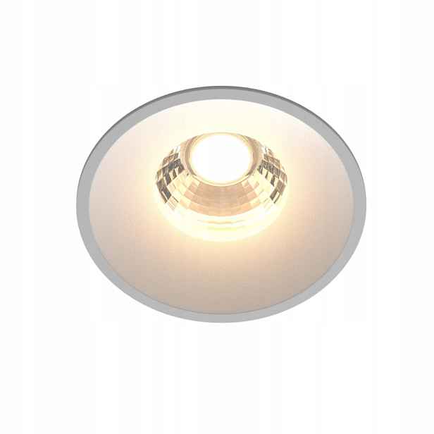Led zapuštěné bodové svítidlo bílé kulaté 3000K s okem Maytoni