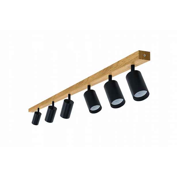 Stropní Svítidlo Led stropní svítidlo Dubová Modern 115 cm GU10 Pohyblivá trubka Nástěnný