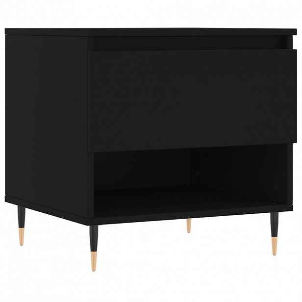 vidaXL Konferenční stolek černý 50 x 46 x 50 cm kompozitní dřevo
