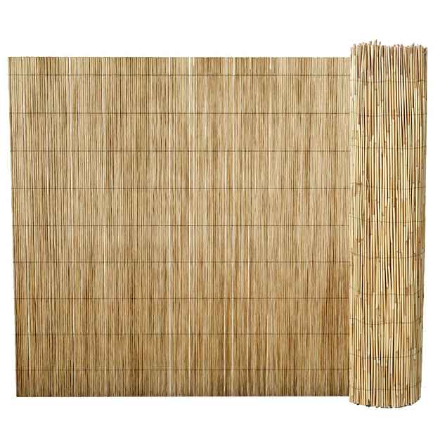 vidaXL Zahradní rákosový plot 500 x 125 cm