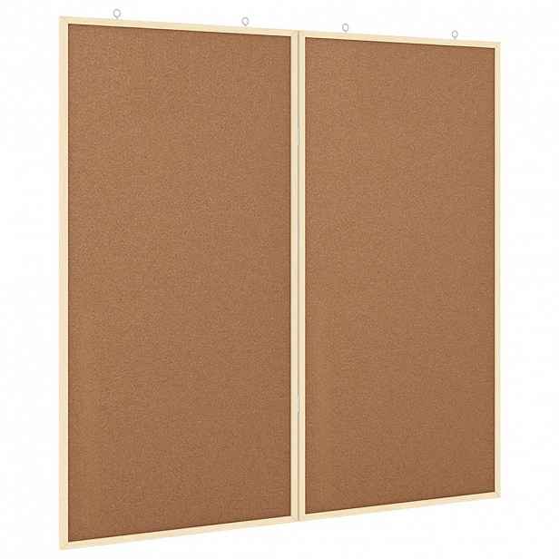 vidaXL Informační nástenka 100 x 100 x 1,4 cm Masivní borovicové dřevo