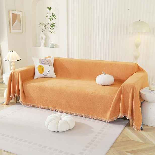 Elegantní přehoz ze žinylky 180 x 340 – měkký potah na pohovku