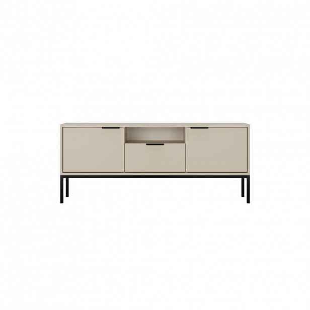 RAUMHIRSCH FURNITURE NÍZKÁ SKŘÍŇKA Austin béžová, černá 33/56,4/135 cm