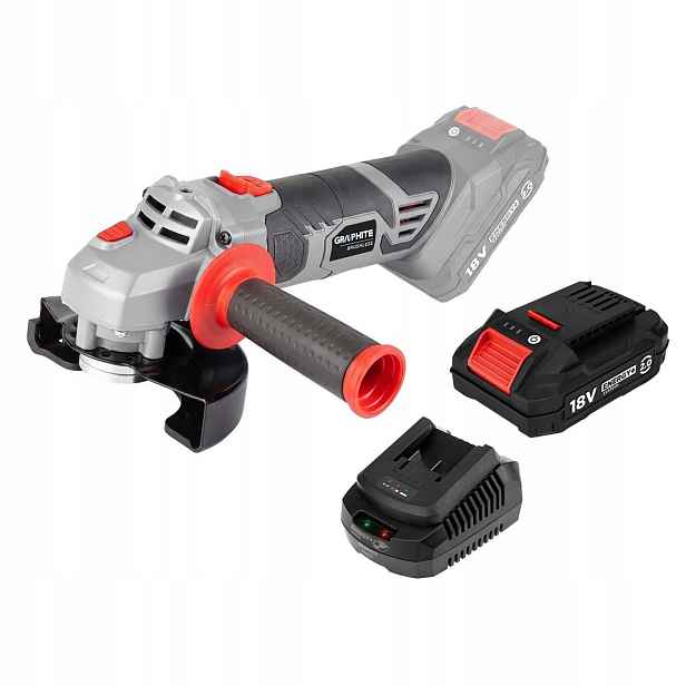 Úhlová bruska Energy+ 18V 125 mm 2Ah nabíječka Graphite