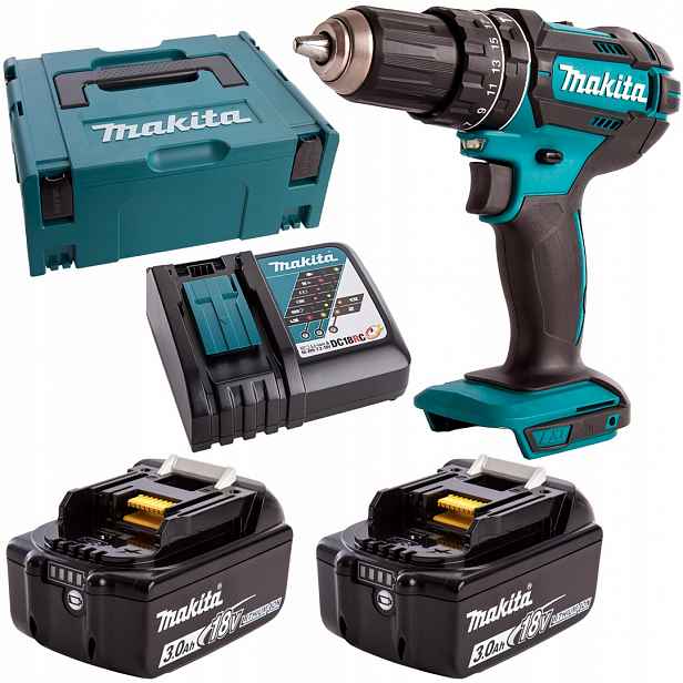 Aku Šroubovák 18V 62 Nm 2x3 Ah Makita DHP482RFJ