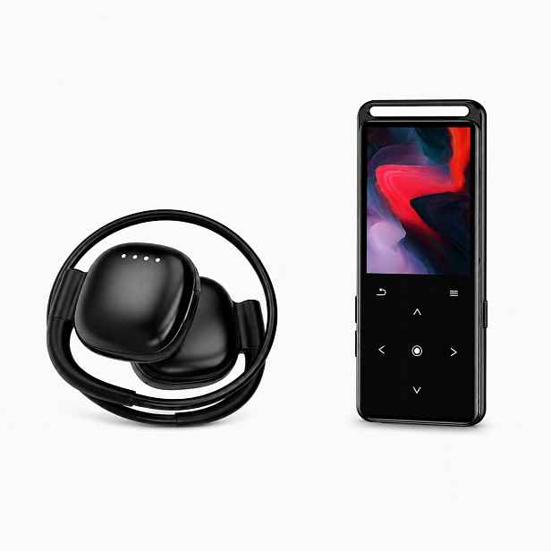Přehrávač MP3 16 Gb Bluetooth Fm dotykový se sluchátky IPX7