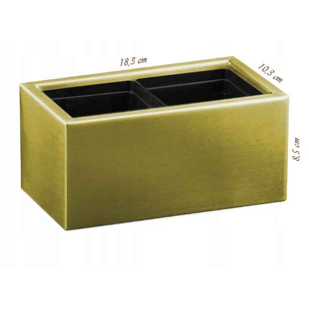 Q1-L2ms květináč zlatý nerez dekorace parapet loft Glamour vložky