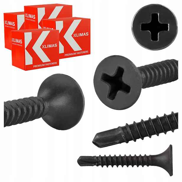 Šrouby do Gk do kovu 3,5x25 mm 4000 ks samovrtné Klimas Kssg