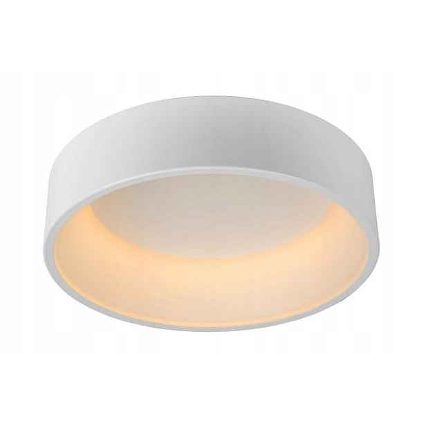 stropní svítidlo Led Lucide Talowe 30W 3000K kulaté hliníkové bílé