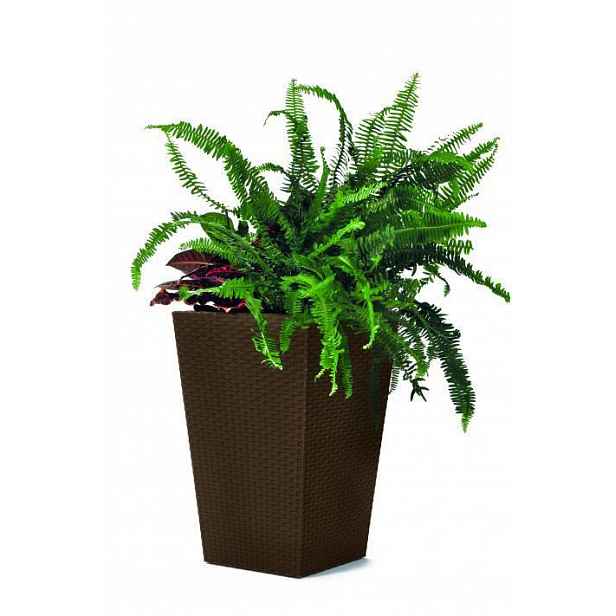 Květináč RATTAN PLANTER hnědá 29x29x44 cm
