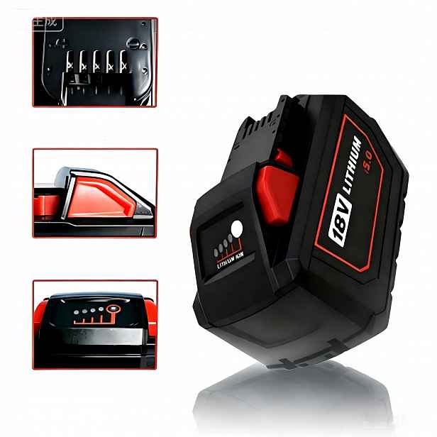 Akumulátor Baterie pro Milwaukee 18V Redlithium M18 Nové články A+ 5000mAH