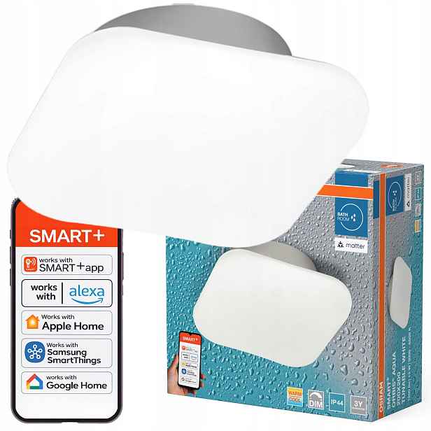 Stropní Svítidlo Led koupelnový 12W 900lm Cct IP44 Smart WiFi Matter Orbis Osram