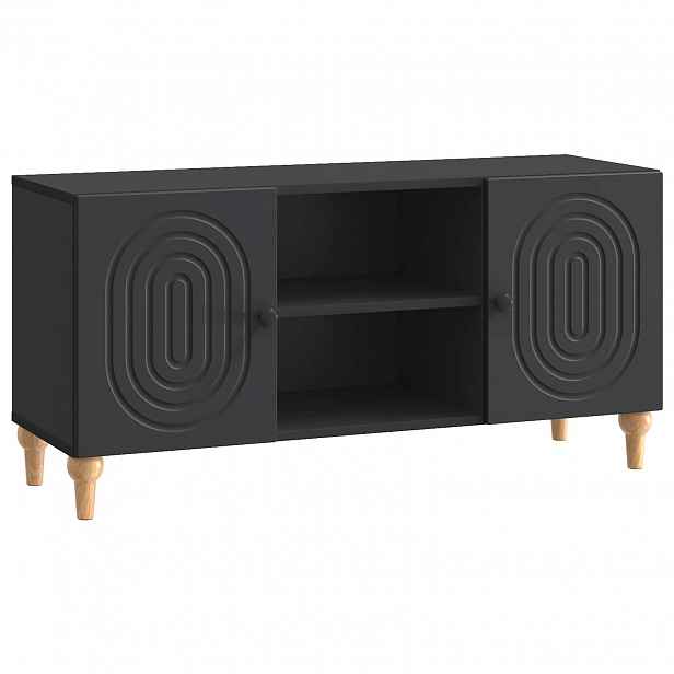 vidaXL Televizní skříň Černá 102 x 34,5 x 50 cm Kompozitní dřevo