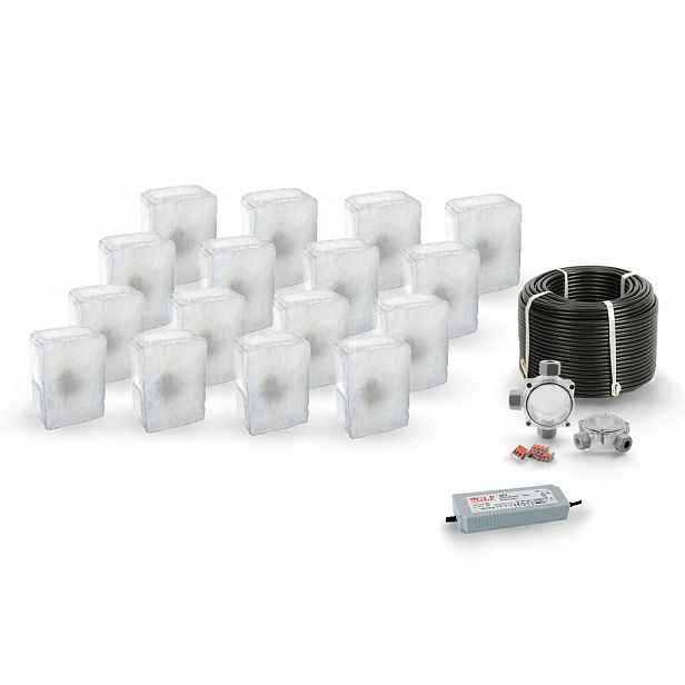 16x Led nájezdové svítidlo 12V IP68 Bz 14x10 cm